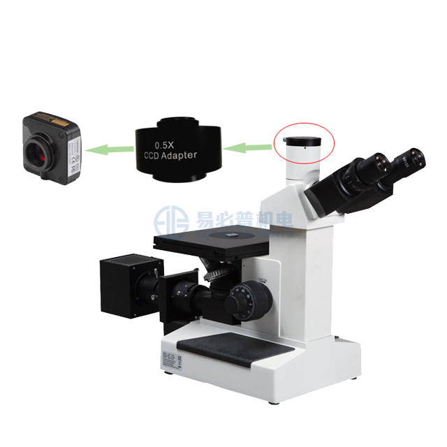 Перевернутый металлографический микроскоп с программным обеспечением для анализа изображений для микроскопии
