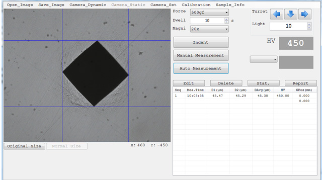 Программное обеспечение для тестирования Vickers